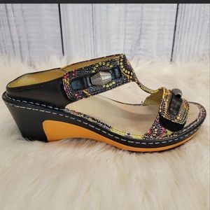 Alegria PG Lite Colorful Wedge Sandals Sz. 6-6.5 / 36